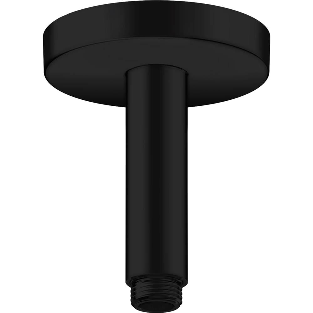 Axor ShowerSolutions Extension Pipe for Ceiling Mount, 4'' in Matte Black