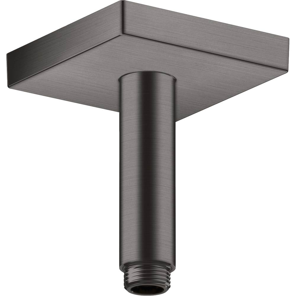 Axor ShowerSolutions Extension Pipe for Ceiling Mount Square, 4'' in Brushed Black Chrome