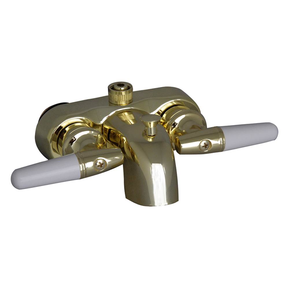 Barclay Diverter Bathcock Spout 3/8'' Connection, Polished Brass