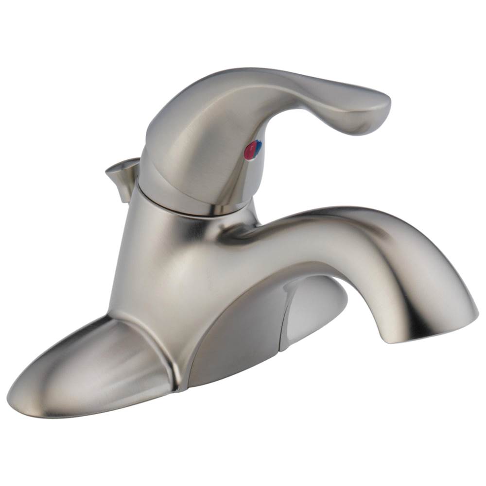 Delta 501-DST Classic Single Handle Centerset Bathroom Faucet Chrome Less Pop-Up 