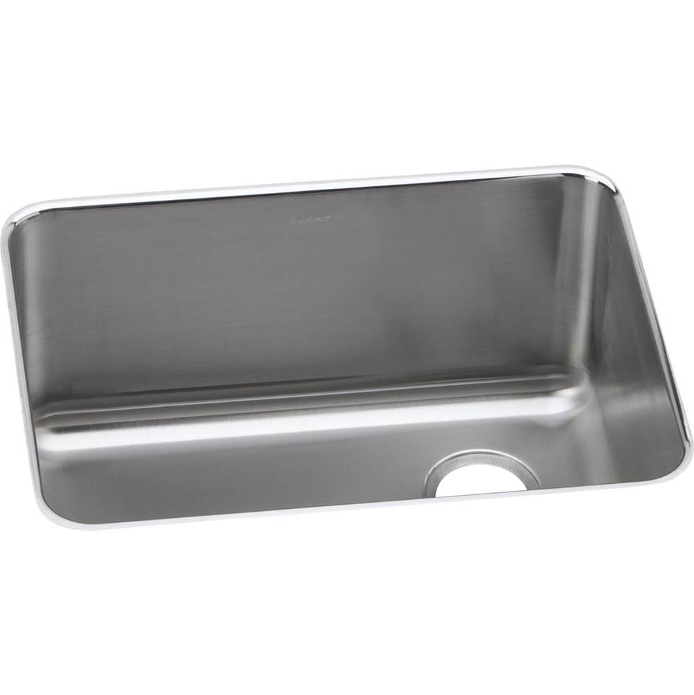 Elkay Lustertone Classic Stainless Steel 25-1/2'' x 19-1/4'' x 10'', Single Bowl Undermount Sink with Right Drain