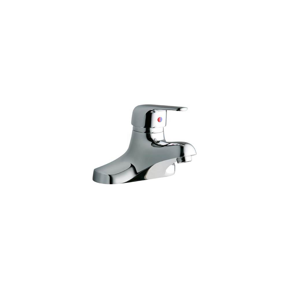 Elkay 4'' Centerset with Exposed Deck Lavatory Faucet Integral Spout Single Control 4'' Wristblade Handle Chrome