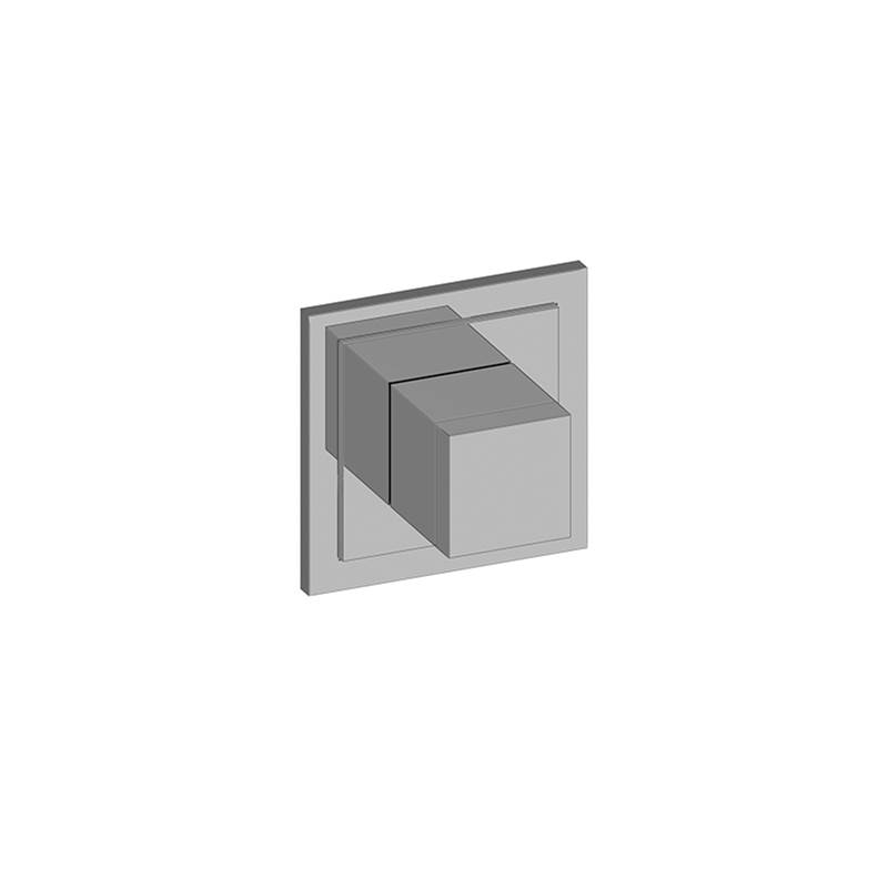 Graff M-Series Transitional Square 3-Way Shared Diverter Trim Plate with Square Handle