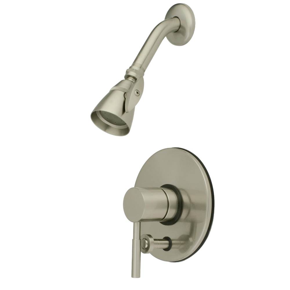 Kingston Brass Concord Shower Faucet with Diverter, Brushed Nickel