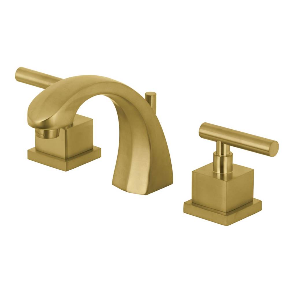 Kingston Brass Claremont 8 in. Widespread Bathroom Faucet, Brushed Brass