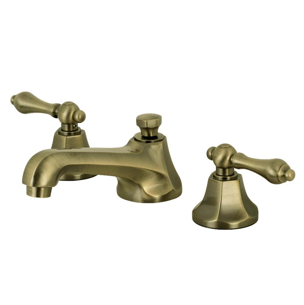 Kingston Brass 8'' Widespread Bathroom Faucet, Antique Brass