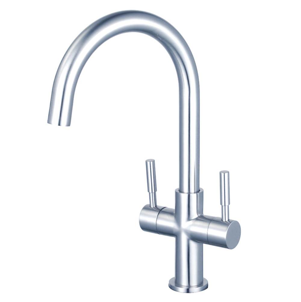 Kingston Brass Fauceture Concord Two-Handle Vessel Faucet, Polished Chrome
