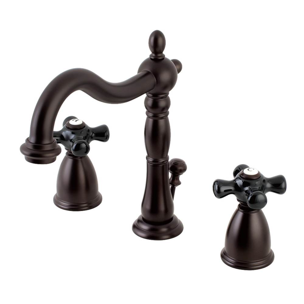 Kingston Brass Duchess Widespread Bathroom Faucet with Plastic Pop-Up, Oil Rubbed Bronze
