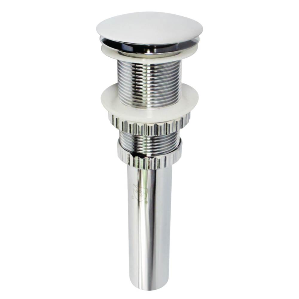 Kingston Brass Fauceture EV8211 Coronel Push Pop-Up Bathroom Sink Drain without Overflow, Polished Chrome