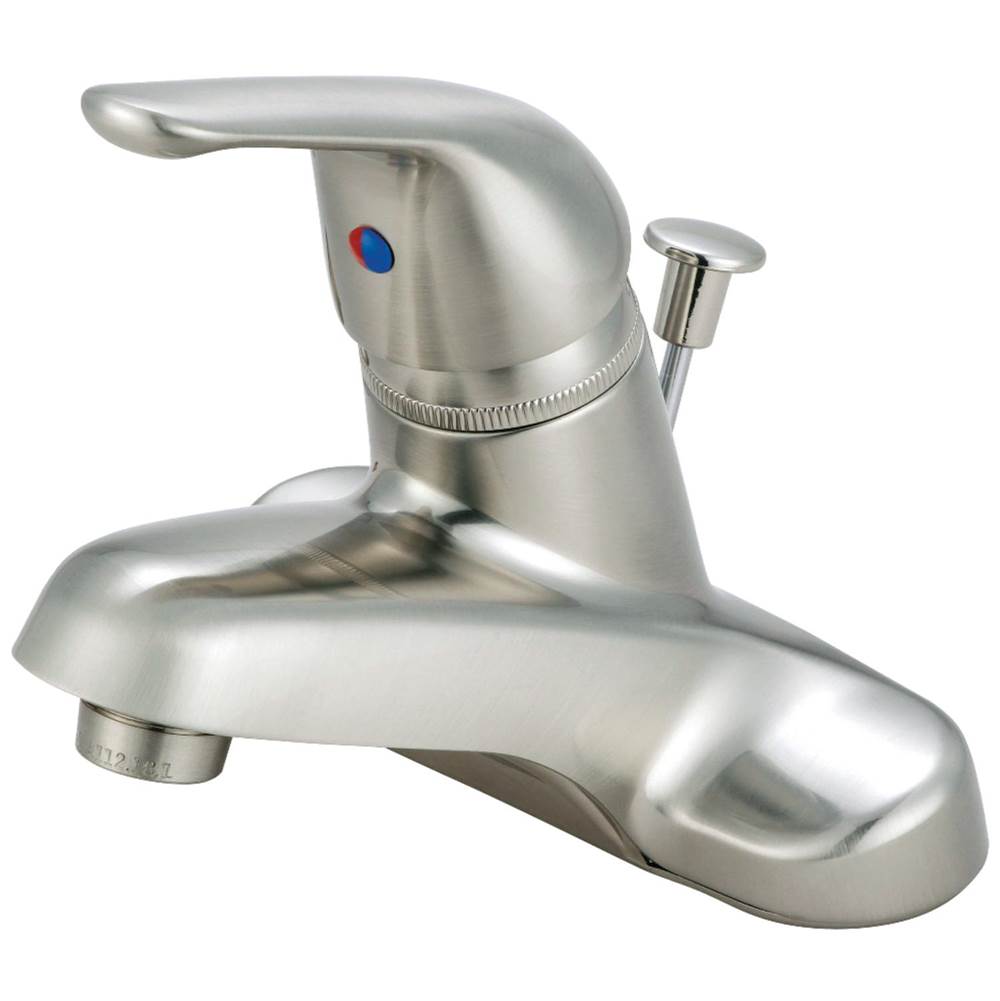 Kingston Brass Single-Handle 4 in. Centerset Bathroom Faucet, Brushed Nickel