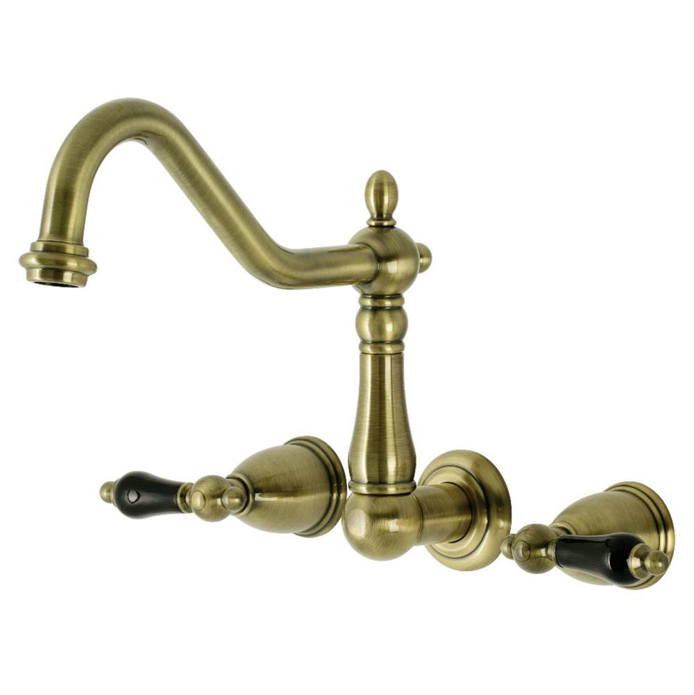 Kingston Brass Duchess Wall Mount Roman Tub Faucet, Antique Brass