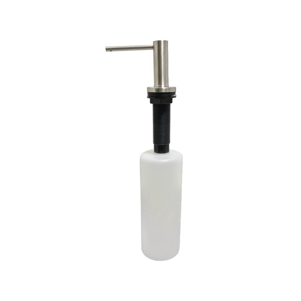 Kingston Brass Elinvar Stainless Steel Nozzle Soap Dispenser, 17 oz, Brushed Nickel