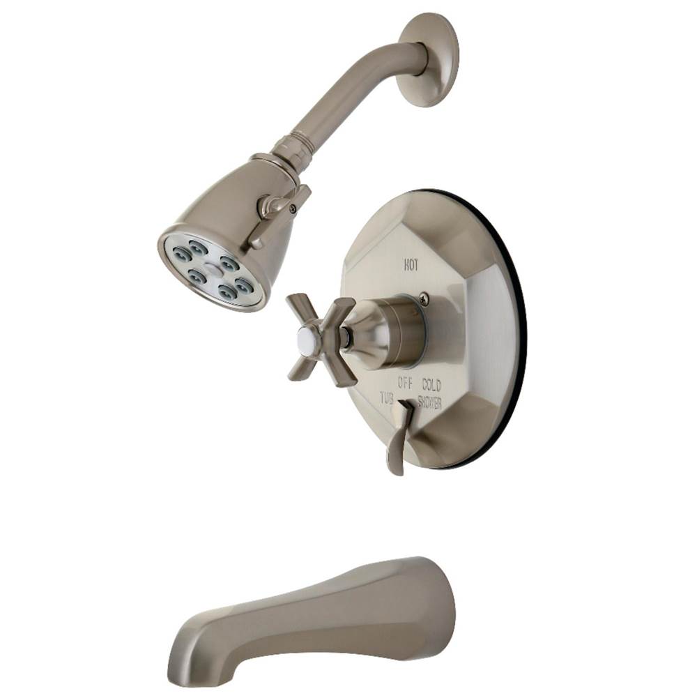 Kingston Brass Tub/Shower Faucet, Brushed Nickel