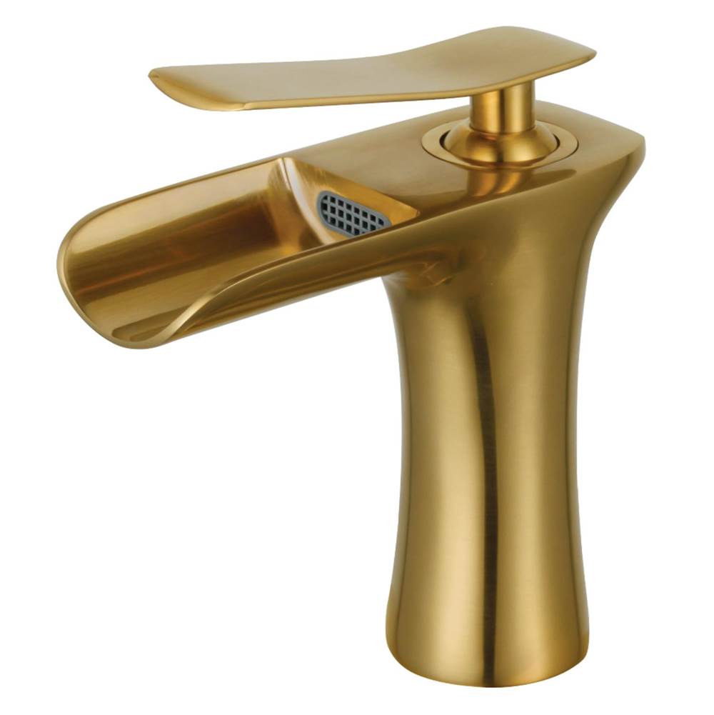 Kingston Brass Fauceture Executive Single-Handle Bathroom Faucet, Brushed Brass