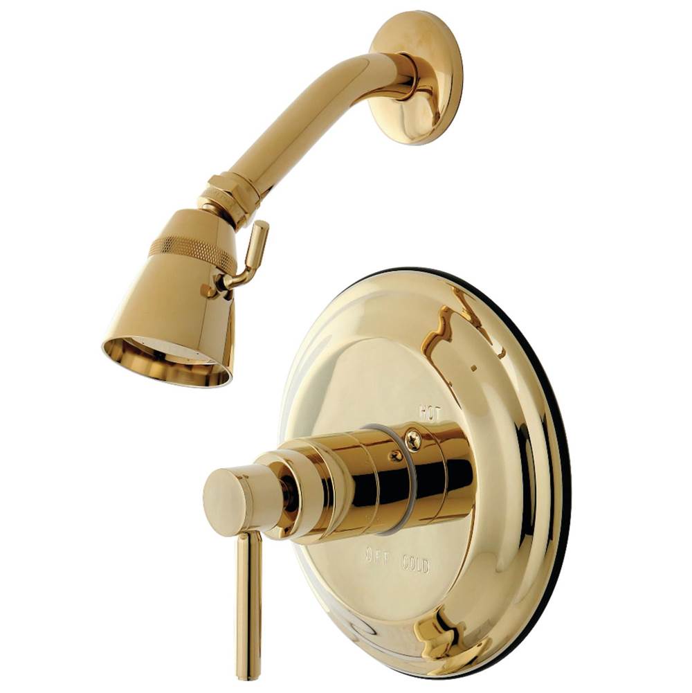 Kingston Brass Concord Shower Faucet, Polished Brass