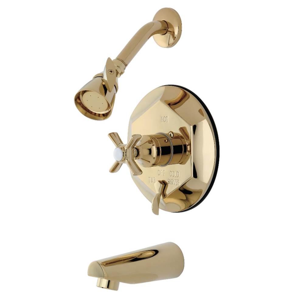 Kingston Brass Tub/Shower Faucet, Polished Brass