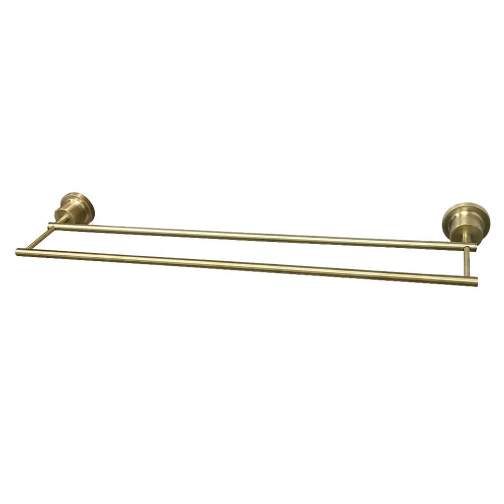 Kingston Brass Concord 18-Inch Double Towel Bar, Brushed Brass