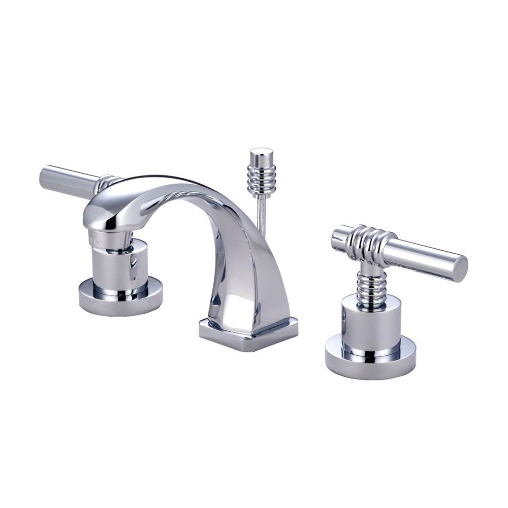 Kingston Brass Claremont Widespread Bathroom Faucet, Polished Chrome