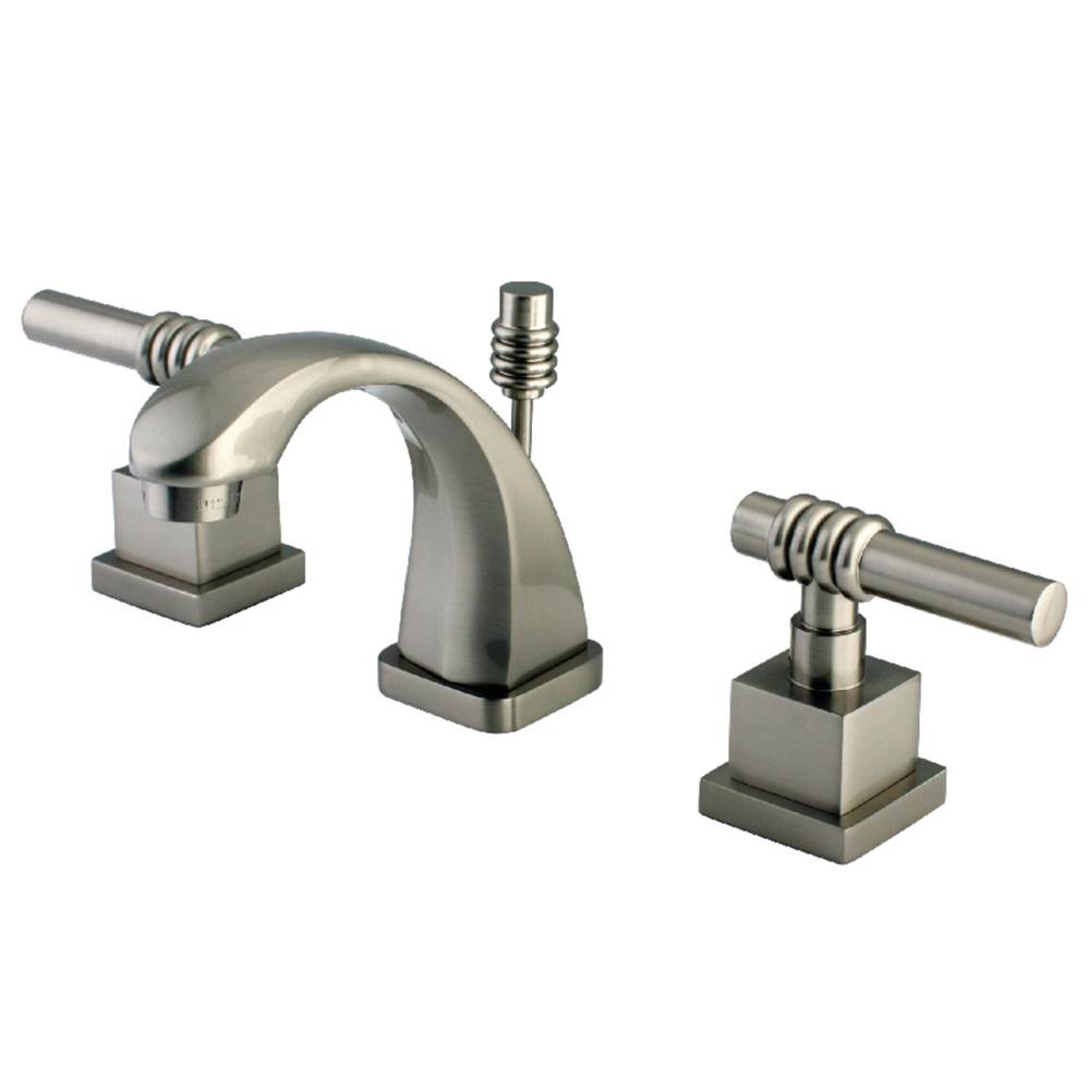 Kingston Brass Milano Widespread Bathroom Faucet, Brushed Nickel