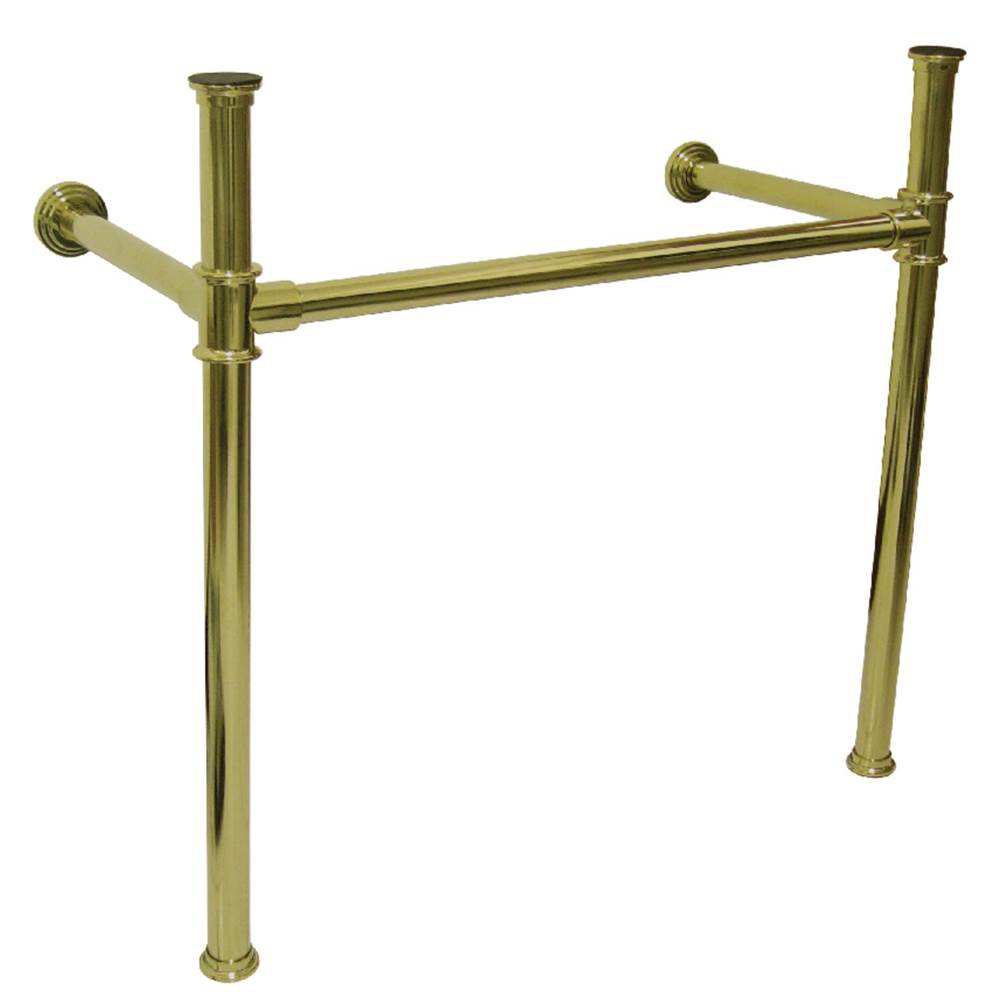 Kingston Brass Fauceture Stainless Steel Console Sink Legs, Polished Brass