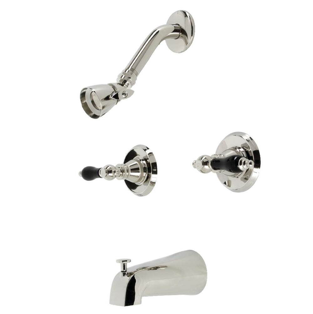 Kingston Brass Kingston Brass KB246AKL Duchess Two-Handle Tub and Shower Faucet, Polished Nickel