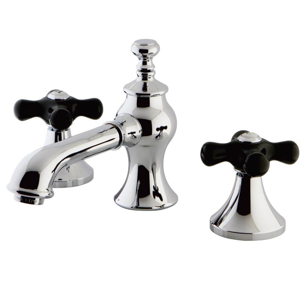 Kingston Brass Duchess Widespread Bathroom Faucet with Brass Pop-Up, Polished Chrome