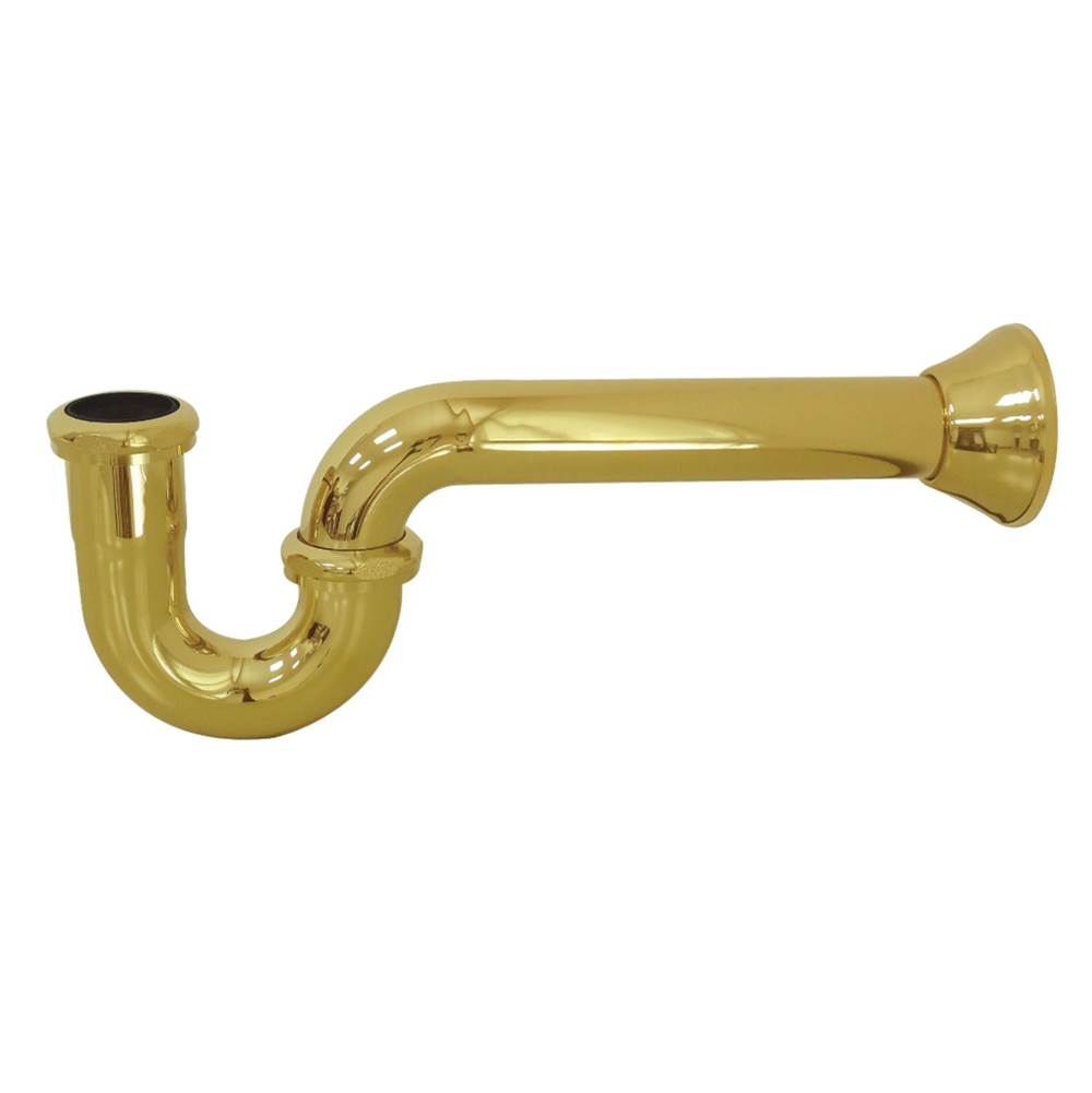 Kingston Brass Fauceture Vintage 1-1/2 Inch Decor P-Trap, Polished Brass