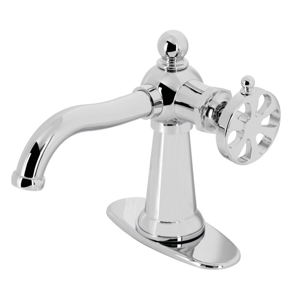 Kingston Brass Belknap Single-Handle Bathroom Faucet with Push Pop-Up, Polished Chrome