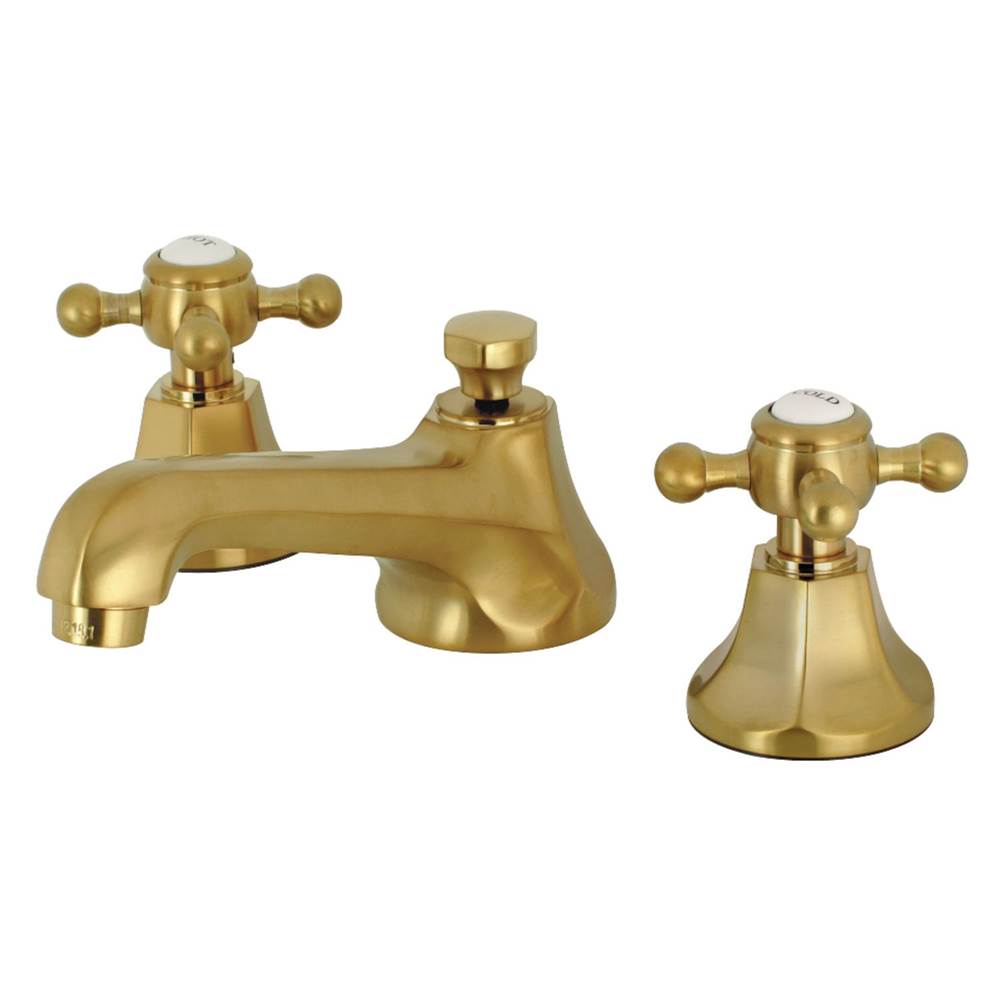 Kingston Brass 8 in. Widespread Bathroom Faucet, Brushed Brass