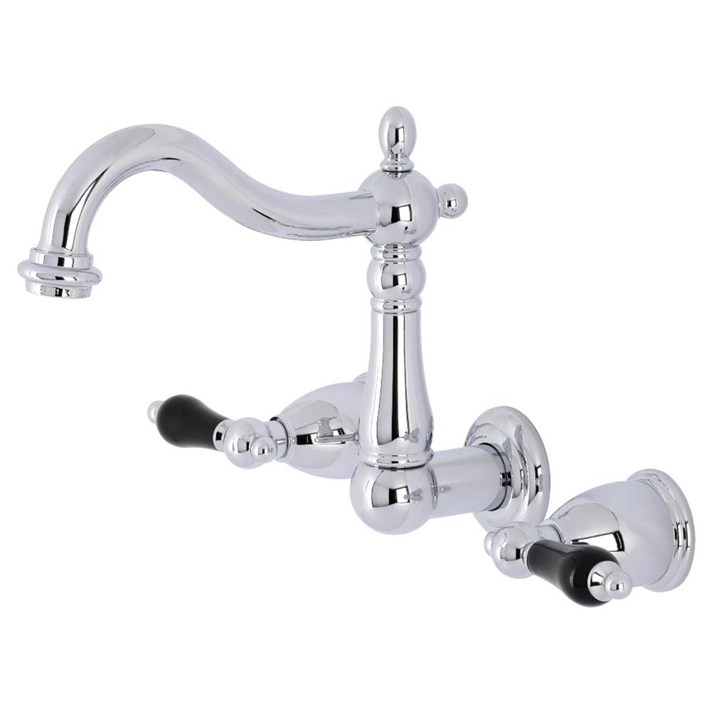 Kingston Brass Duchess Two-Handle Wall Mount Bathroom Faucet, Polished Chrome