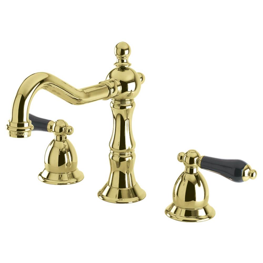 Kingston Brass Duchess Widespread Bathroom Faucet with Brass Pop-Up, Polished Brass