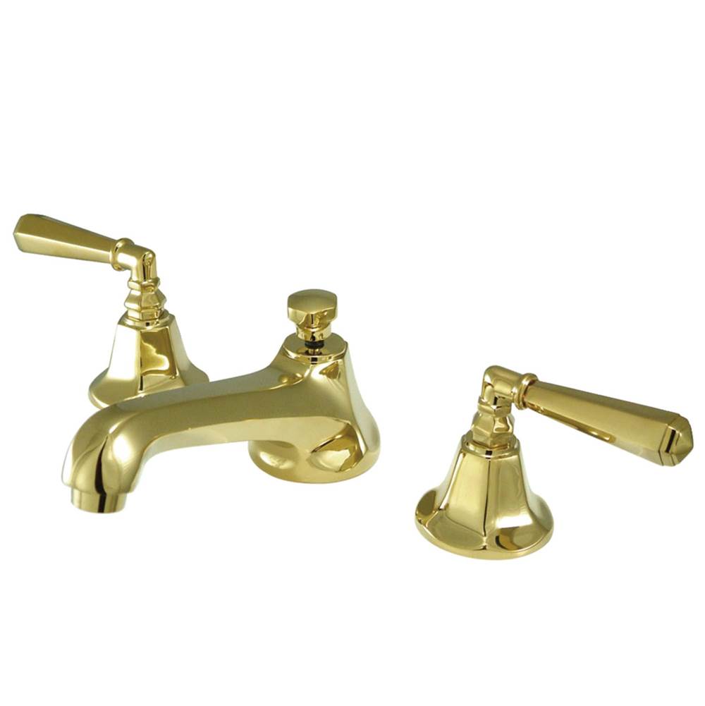 Kingston Brass Metropolitan Widespread Bathroom Faucet, Polished Brass