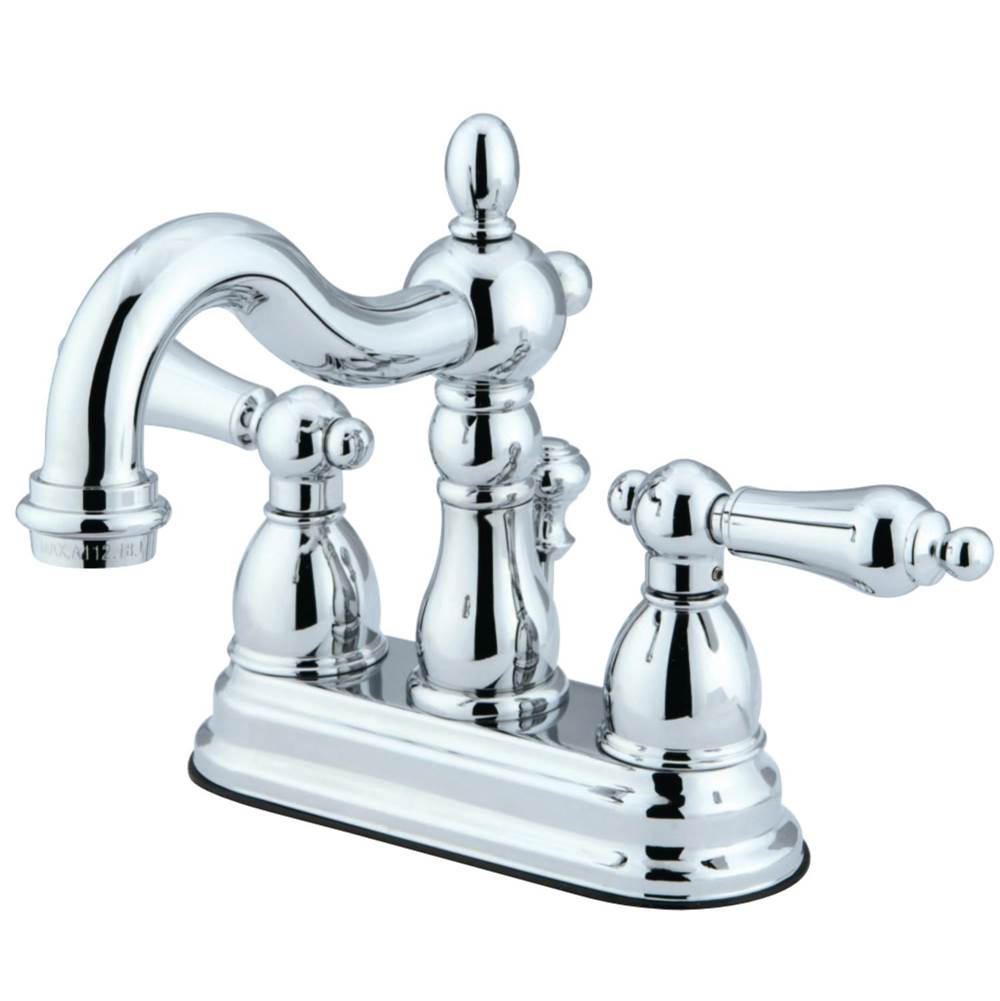 Kingston Brass Heritage 4 in. Centerset Bathroom Faucet, Polished Chrome