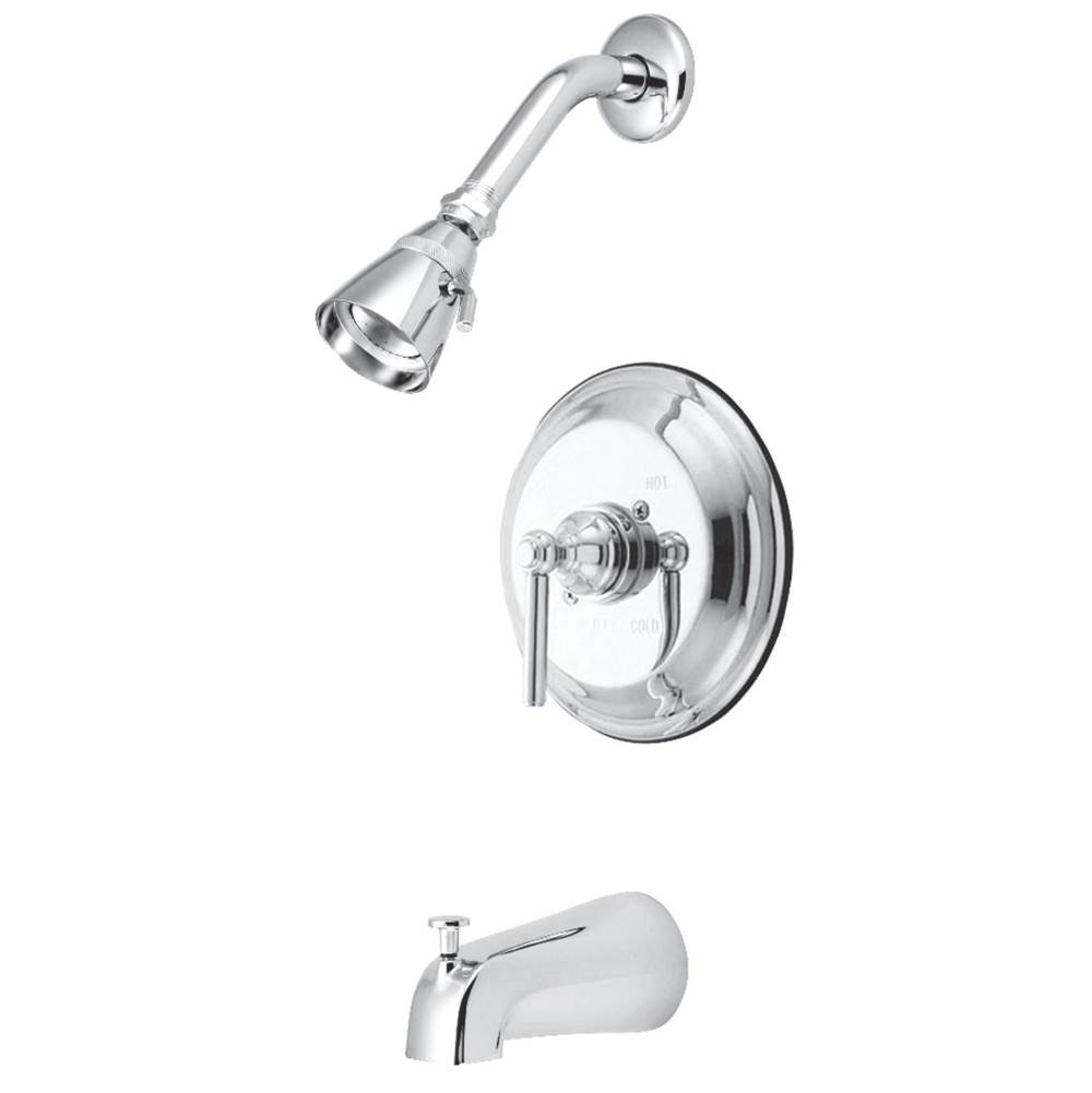 Kingston Brass Elinvar Tub & Shower Faucet, Polished Chrome
