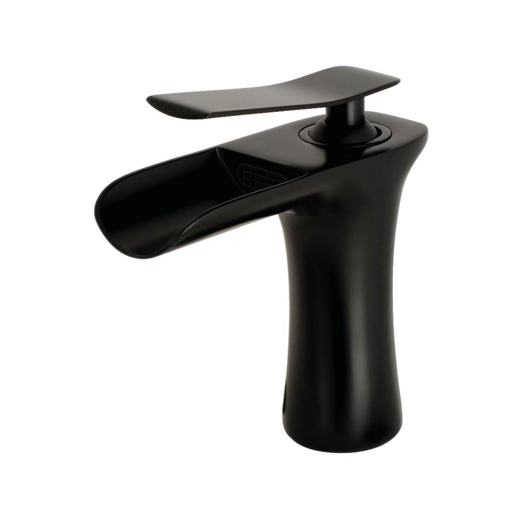 Kingston Brass Fauceture Executive Single-Handle Bathroom Faucet, Matte Black