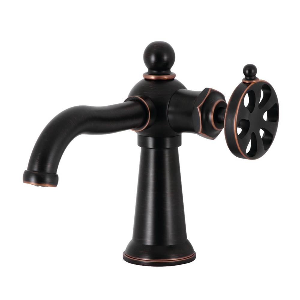 Kingston Brass Belknap Single-Handle Bathroom Faucet with Push Pop-Up, Naples Bronze