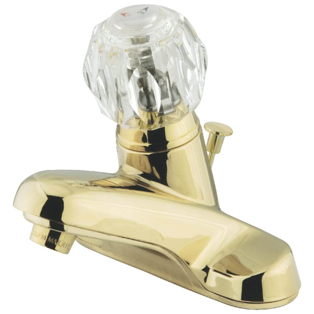 Kingston Brass Single-Handle 4 in. Centerset Bathroom Faucet, Polished Brass