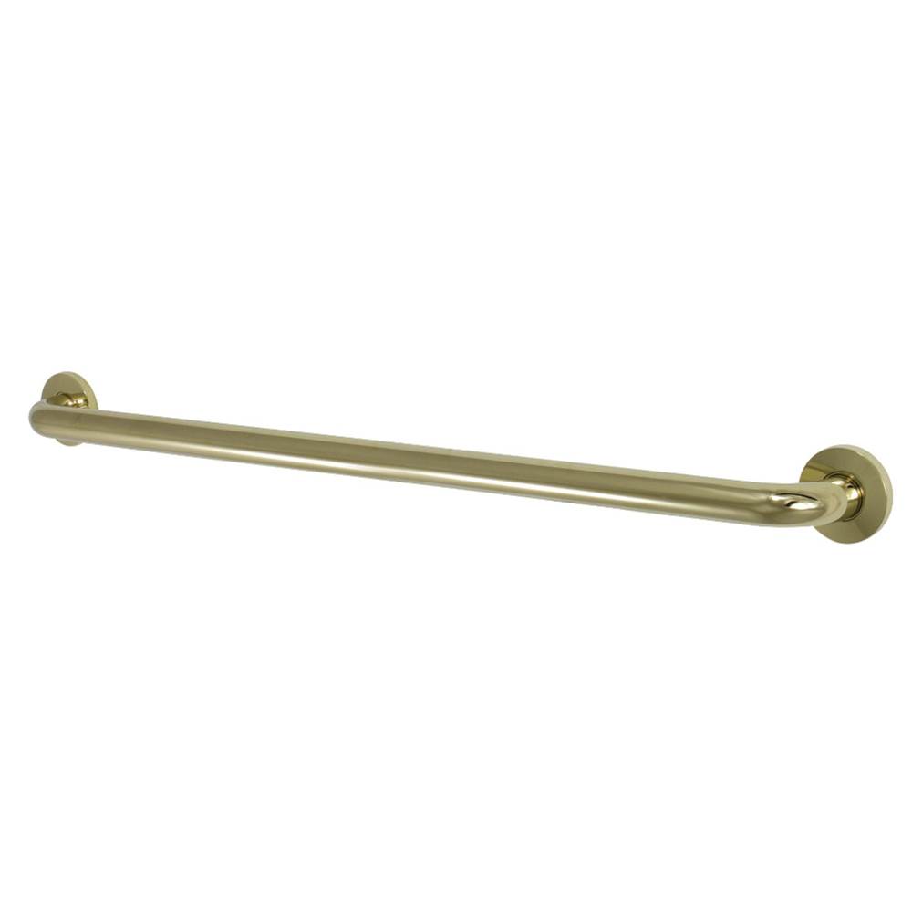 Kingston Brass Silver Sage 24-Inch X 1-1/4-Inch OD ADA Grab Bar, Polished Brass