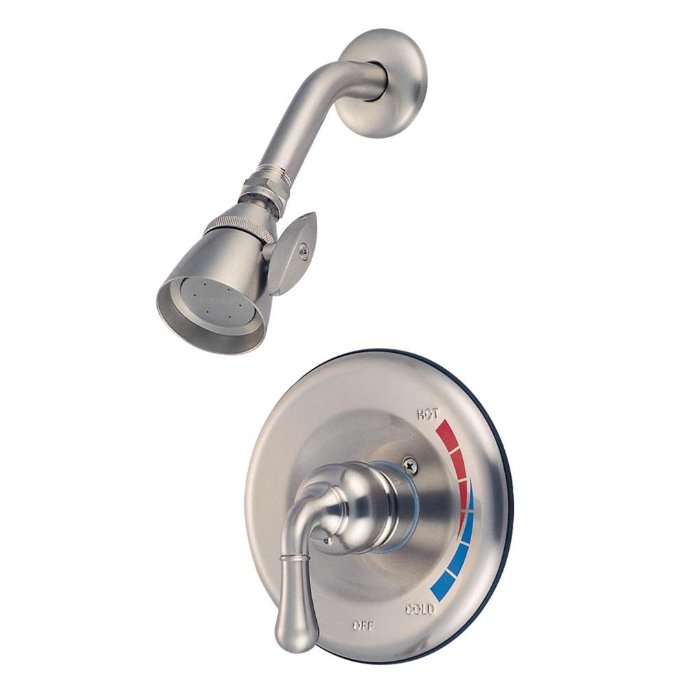 Kingston Brass Water Saving Magellan Shower Combination with 1.5GPM Water Savings Showerhead, Brushed Nickel