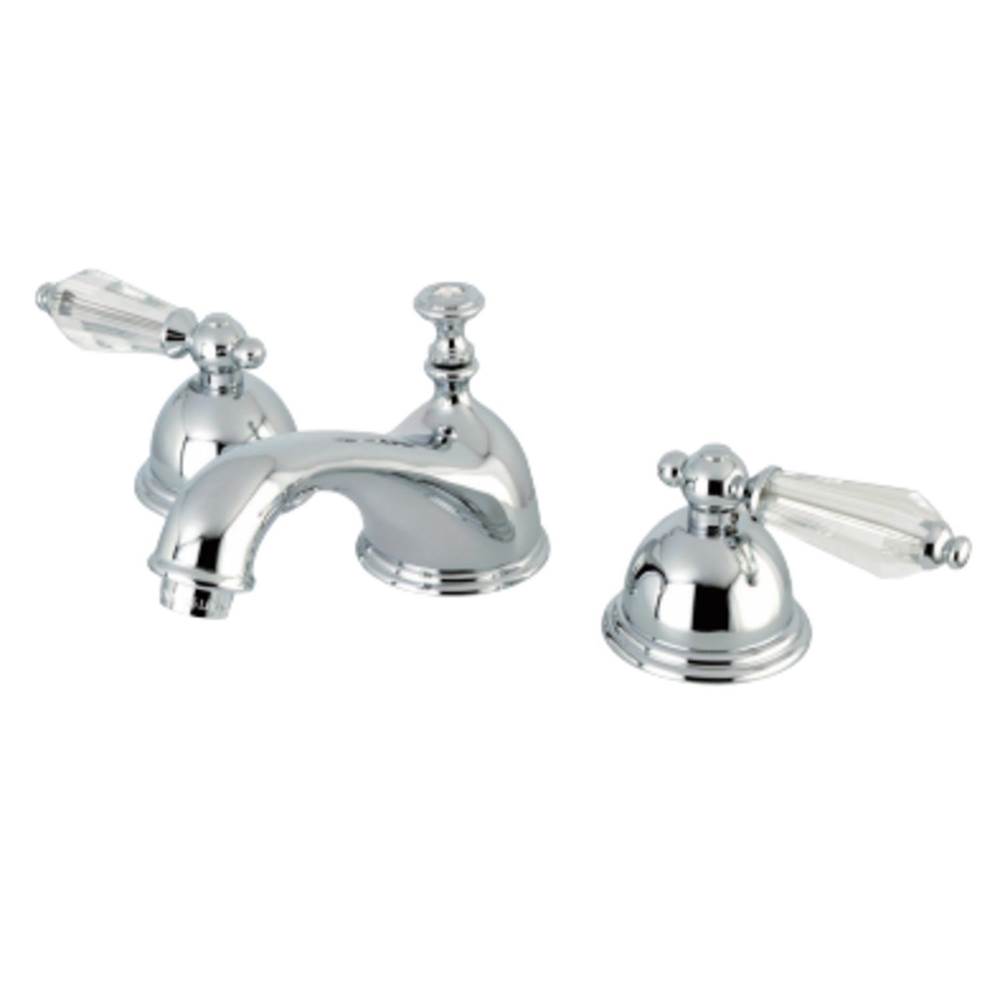 Kingston Brass Wilshire Widespread Bathroom Faucet with Brass Pop-Up, Polished Chrome