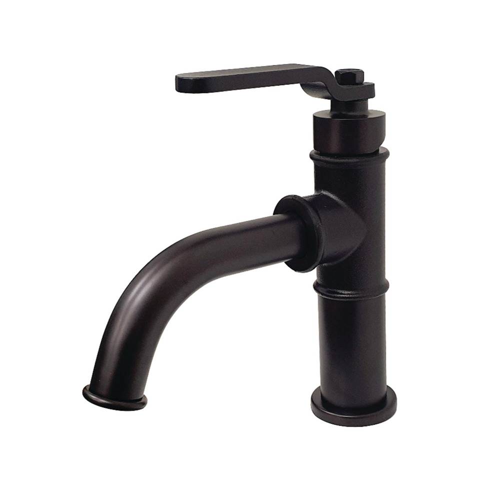 Kingston Brass Whitaker Single-Handle Bathroom Faucet with Push Pop-Up, Oil Rubbed Bronze