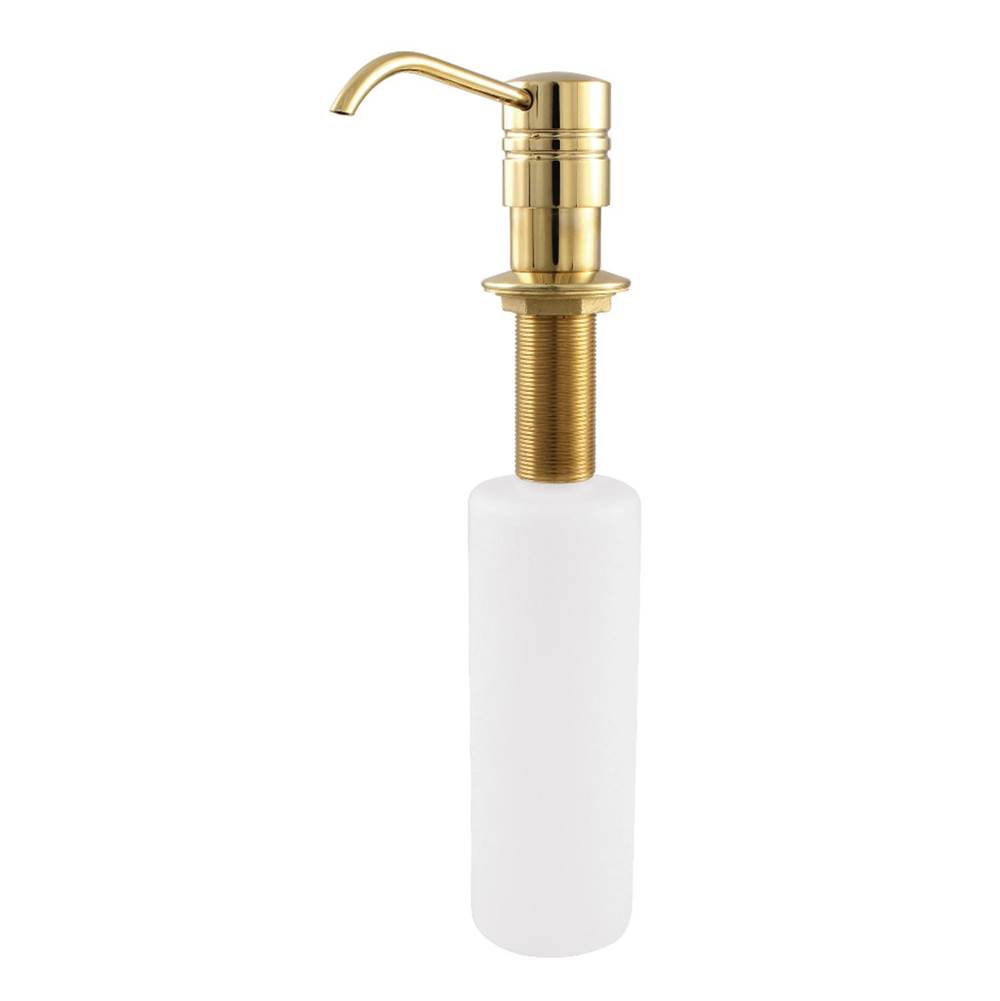 Kingston Brass Milano Soap Dispenser, Polished Brass