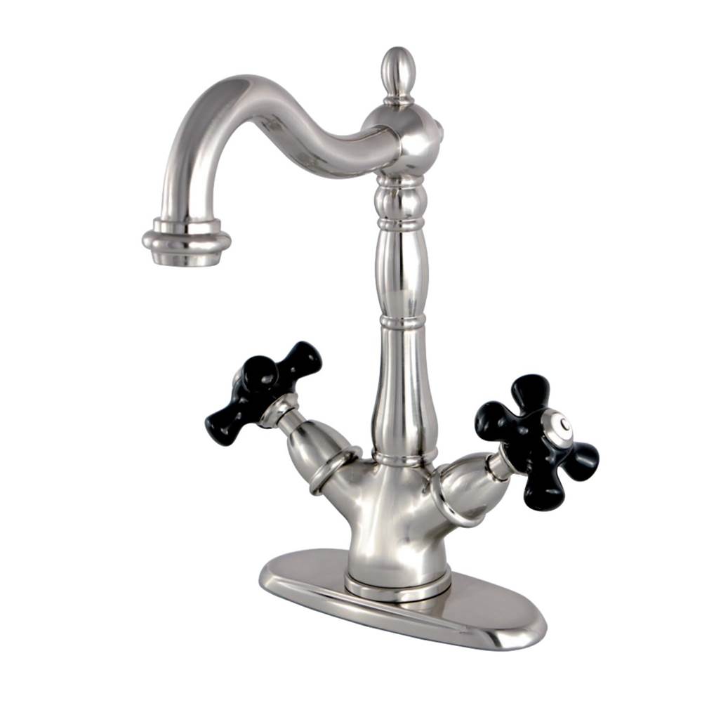 Kingston Brass Duchess 2-Handle Vessel Sink Faucet, Brushed Nickel