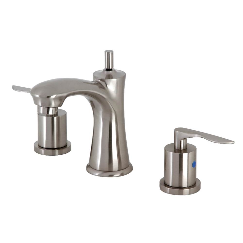Kingston Brass Widespread Bathroom Faucet with Pop-Up Drain, Brushed Nickel