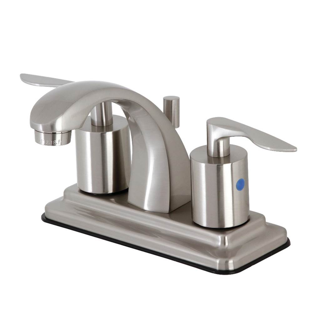 Kingston Brass 4'' Centerset Bathroom Faucet with Retail Pop-Up, Brushed Nickel