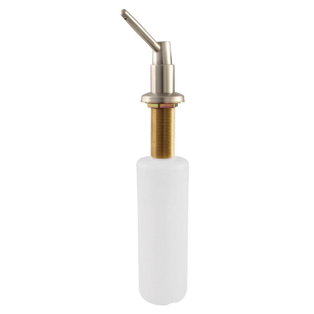 Kingston Brass Elinvar Soap Dispenser for Granite Countertop, Brushed Nickel