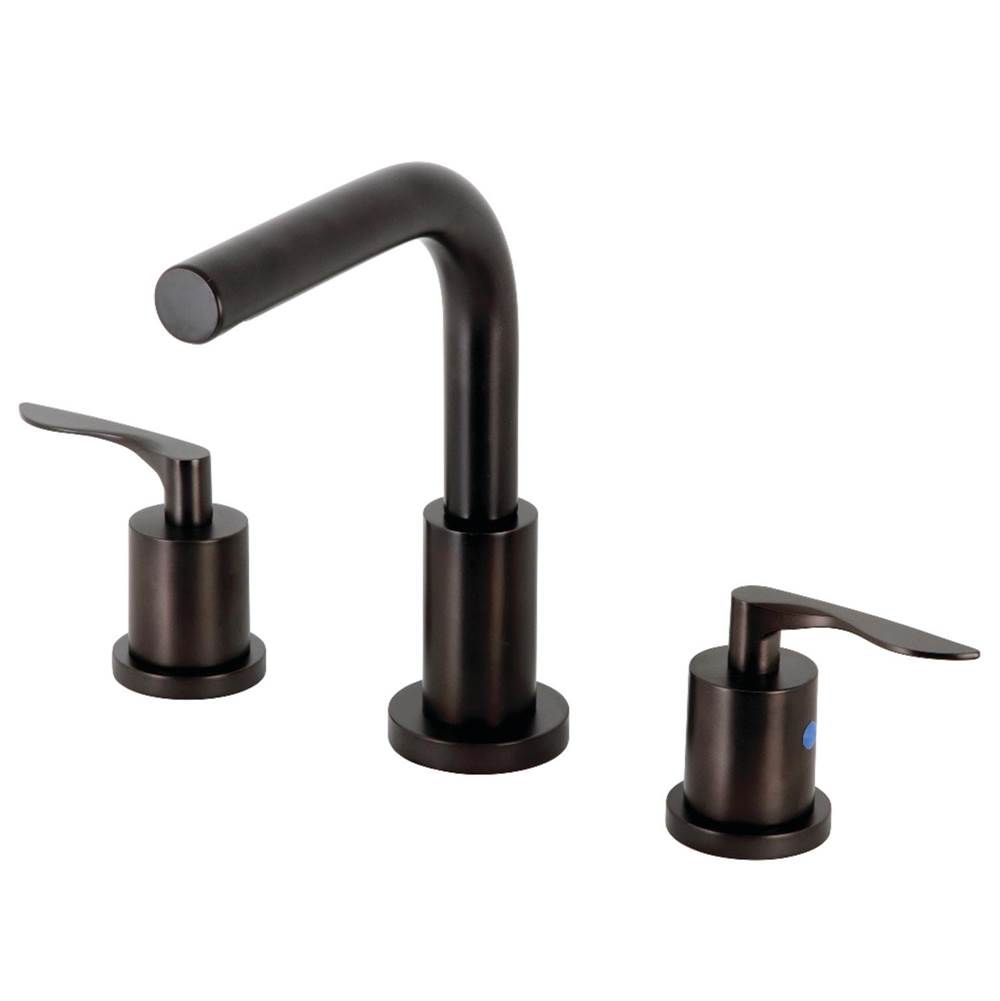 Kingston Brass Serena Widespread Bathroom Faucet with Brass Pop-Up, Oil Rubbed Bronze