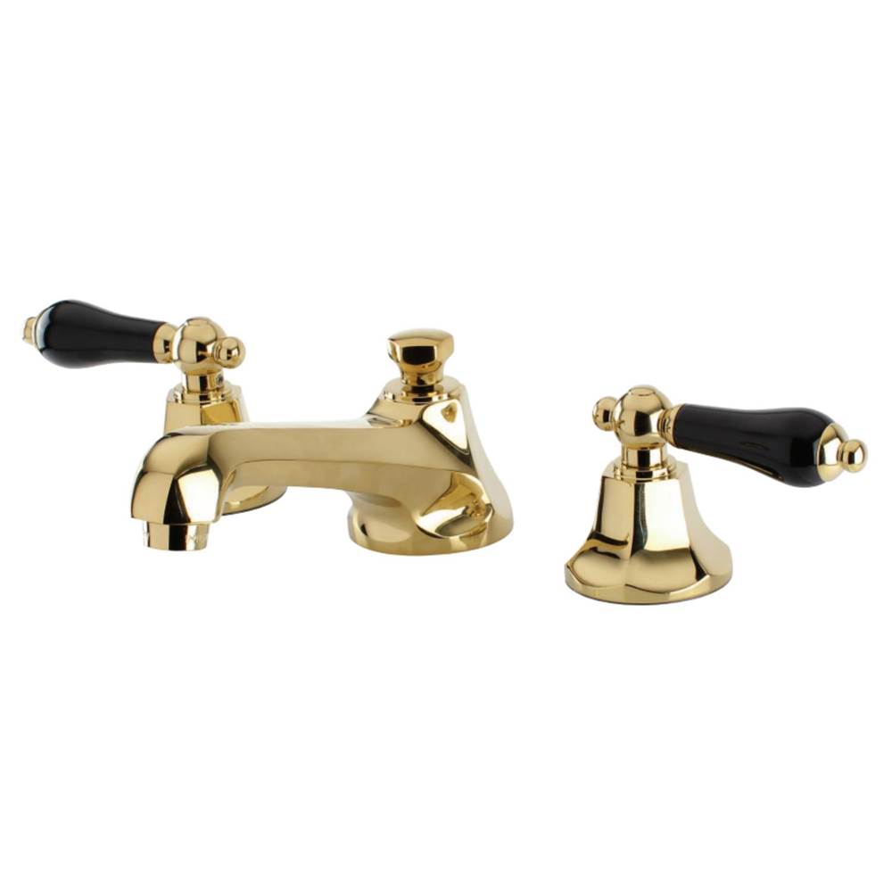 Kingston Brass Duchess Widespread Bathroom Faucet with Brass Pop-Up, Polished Brass