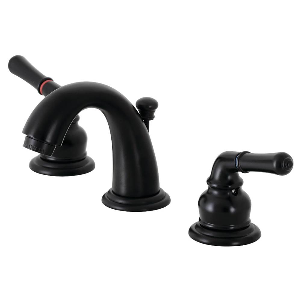 Kingston Brass Magellan Widespread Bathroom Faucet, Matte Black