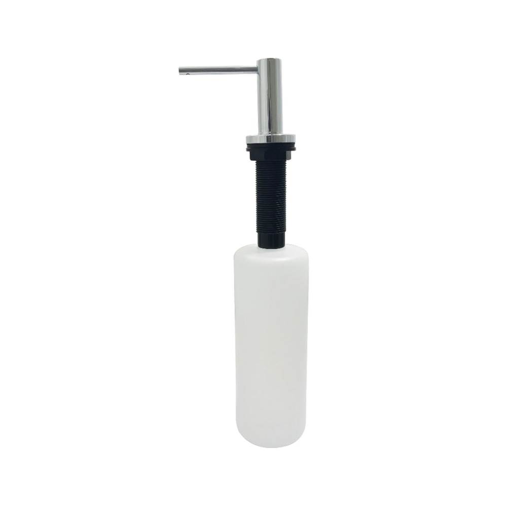 Kingston Brass Elinvar Stainless Steel Nozzle Soap Dispenser, 17 oz, Polished Chrome